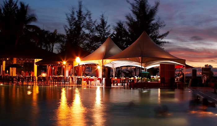 outdoor wedding tent